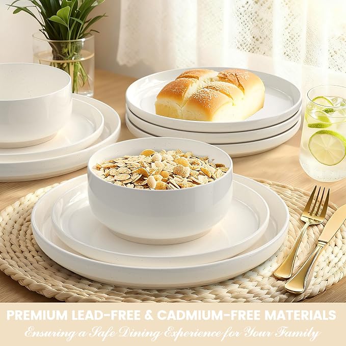 Plates and Bowls Sets, Scratch Resistant Dinnerware Sets - Image 4