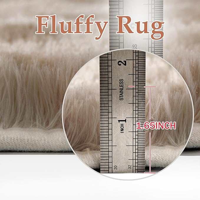 PureCozy Brown 6x9 Area Rug for Living Room Washable Non Slip Neutral Soft - Image 5