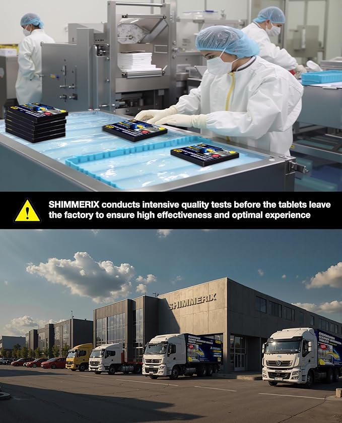 Dishwasher Cleaner Deodorizer Descaler Tablets - 56 Tabs - 1 Plus Year Supply - Extra Scented Deep Cleaning Sanitizer Pods - Remove Hard Water - Contain Citric Acid Heavy Duty Septic Safe - Lemon