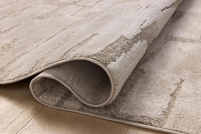Loloi Amber Lewis Monty Collection MOT-04 Taupe/Beige 2'-7" x 8'-0", .50" Pile - Image 4