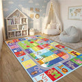 ABC Kids Rug, 78.7" x 59" Alphabet Non-Slip Floor Mat | ABC and animal pattern by Nanshibaalwaysstandsbyyou