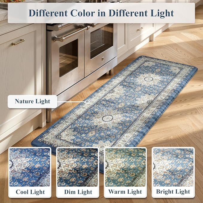 Collive Kitchen Rugs Anti Fatigue, Cushioned Kitchen Floor Mats Waterproof - Image 7