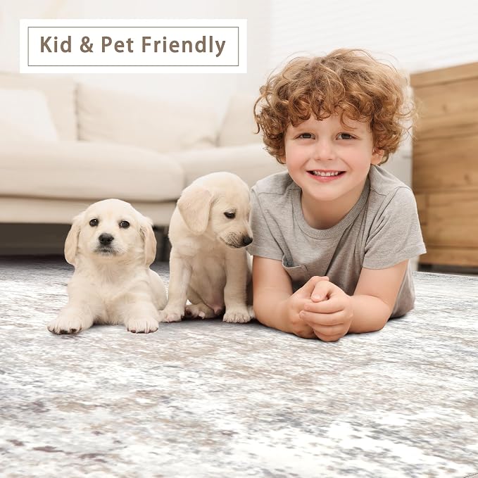 Srugn Washable Rugs 4x6 Area Rugs - Image 5