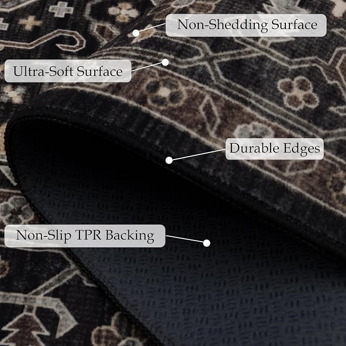 Ruaruarug Washable Area Rug 10x14 - Image 5