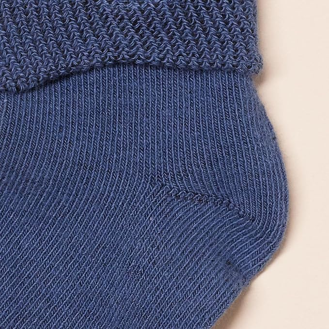 Amazon Essentials Baby Socks, Unisex, Turn Cuff, 6 Pairs