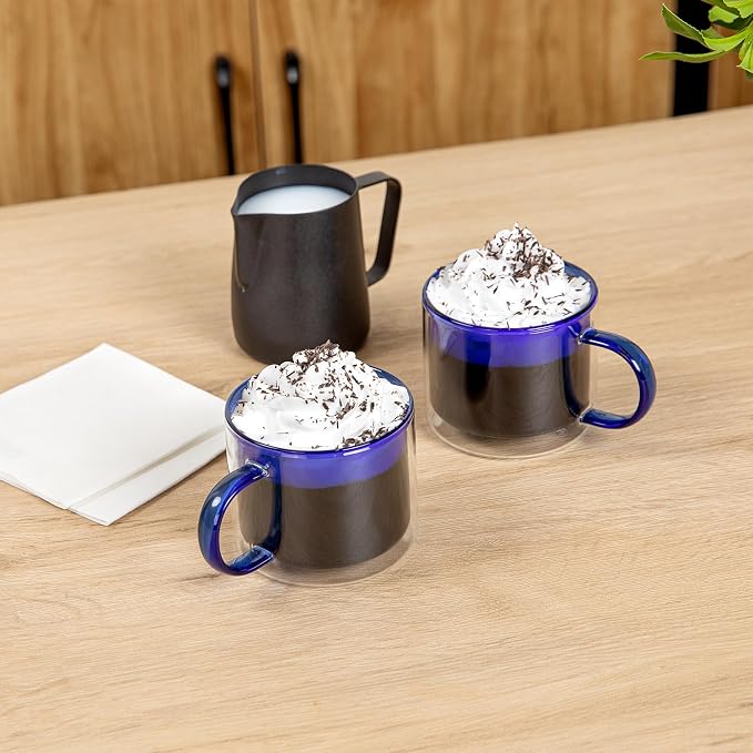 Restaurantware Coffee Cups 2 Pack of 11 oz Double Wall Glass Insulated Coffee - Image 4
