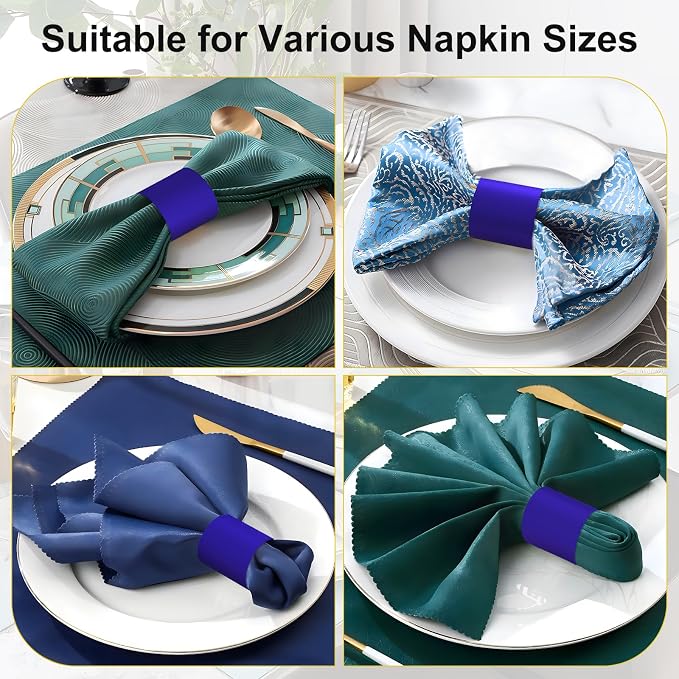 Holiday Parties Napkin Rings Set of 200, 2 Colors in 1, Reusable Adjustable - Image 4