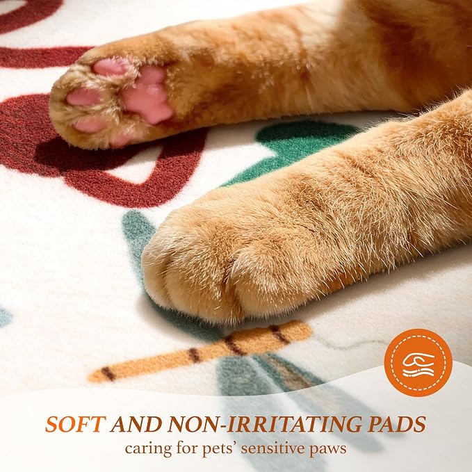 LIANLAM 2.7x8 Cat Themed Runner Rug - Image 4