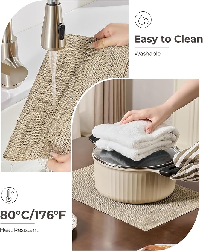 Leetaltree Light Brown Placemats Set of 4 - Image 5
