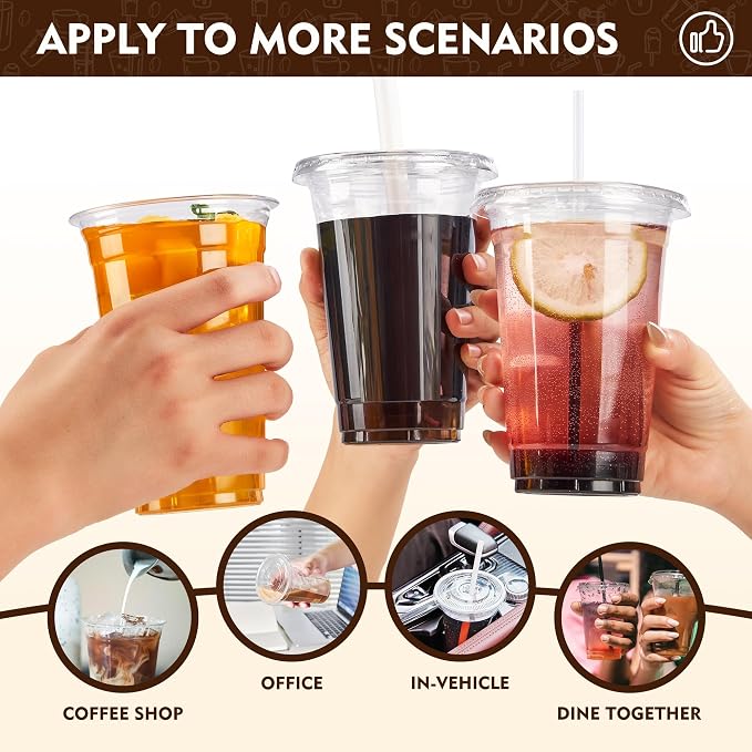 YEEHAW 24 oz. - 100 Pack Clear Plastic Cups - Image 5