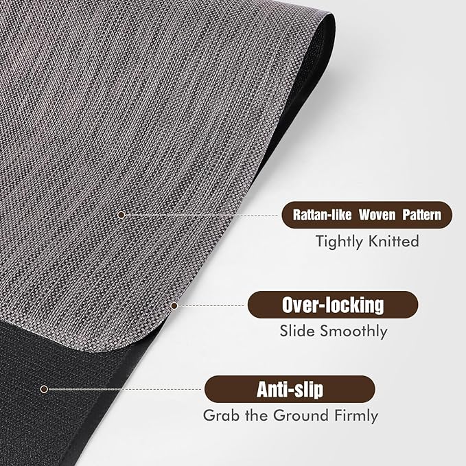 Blvornl Office Chair Mat for Hardwood Floor, Large Anti-Slip Hard Floor - Image 3
