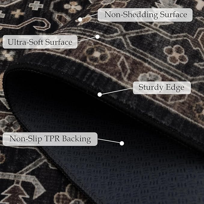 Ruaruarug Washable Area Rug 2x3 - Image 2