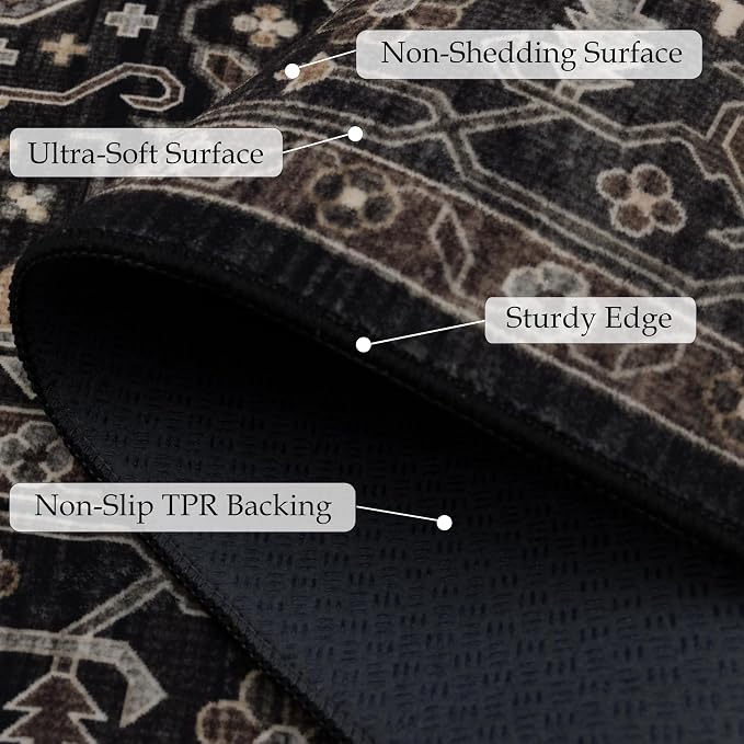 Ruaruarug Washable Area Rug 10x14 - Image 5
