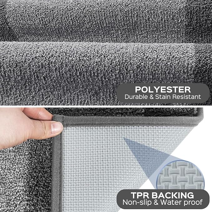 Machine Washable Kitchen Rug 24" x 96", Non Slip Kitchen Mat - Image 3