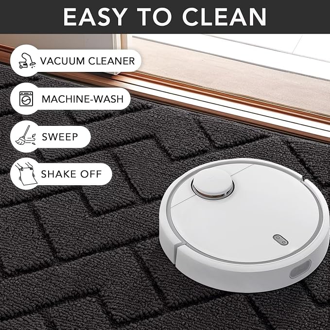 hicorfe Indoor Doormat, Front Back Door Mat Rubber Backing Non Slip Door Mats - Image 6