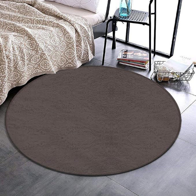 Home Decor Non Slip Kitchen Office Circle Rug, Machine Washable Modern Round - Image 2