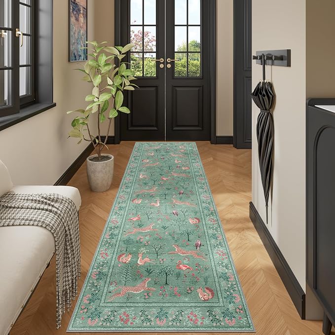 DUKINO 2x6 Rug for Hallway, Washable Kitchen Runner Rug - Image 8