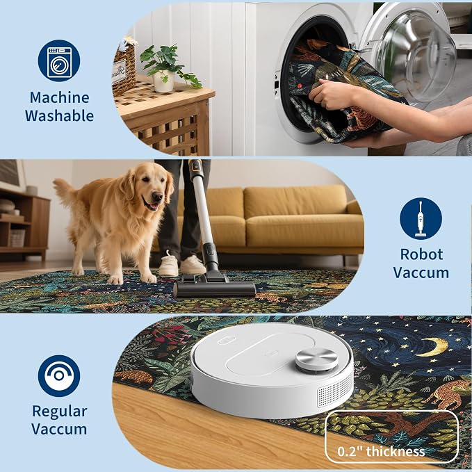 GarveeHome Round Area Rugs 5ft for Bedroom - Image 6