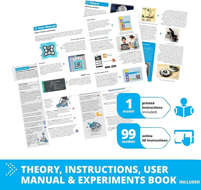 Engino Maker Pro Robotized 100 Models Set, Building Toys for Kids 10+, Discovering STEM Robotics, Engineering Kit, Coding STEM Project, Gift for Boys & Girls