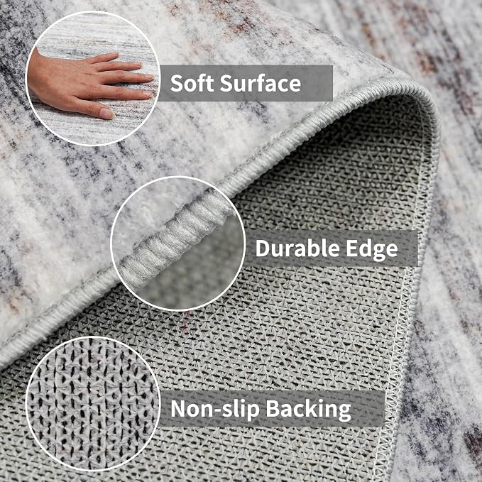 3x13 Washable Runner Rug for Hallway: Extra Long Runners for Entryway Living - Image 4