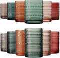 Khen Hobnail Beaded Highball Drinking Tumbler Glasses | Set of 12 | Color by Khen