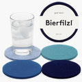 Graf Lantz - Bierfilzl Merino Wool Round Coasters Set of 4 - Ocean - Absorbs by GrafLantz