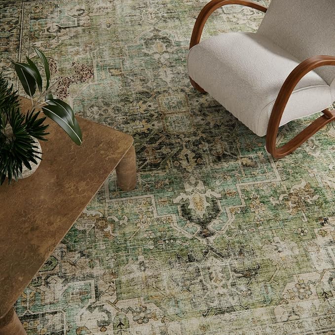 Machine Washable Kitchen Runner Rug: 2'x6' Hallway Rug Non Slip Low-Pile Stain - Image 3