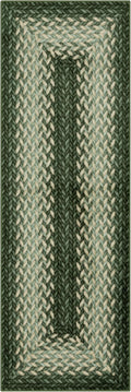 Maples Rugs Marion Bohemian Braided-Style Print Runner Rug – Made in USA – by MaplesRugs