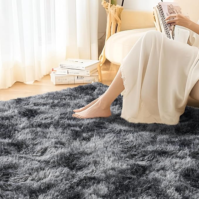 Area Rugs 9x12 for Living Room, Ultra Soft Fluffy Rugs for Bedroom, Non-Slip - Image 6
