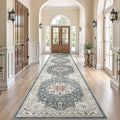 Vintage Hallway Runner Rug 3x12: Large Soft Washable Entryway by COTILED