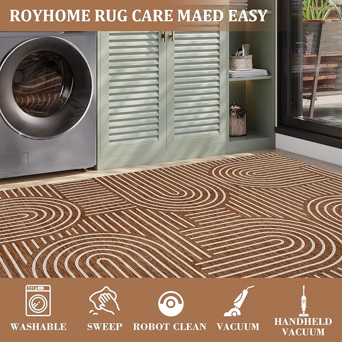ROYHOME Washable Rug 5x7 Area Rugs - Image 4
