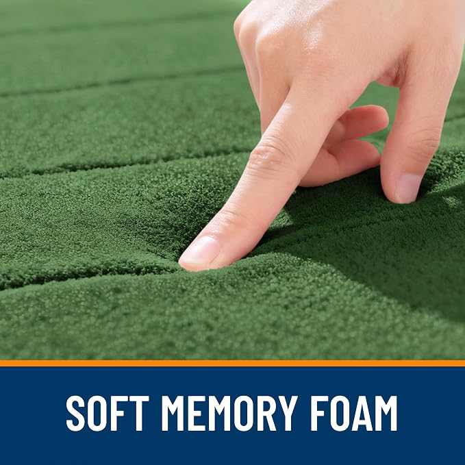 OLANLY Memory Foam Bath Mat 30x20, Super Soft Absorbent Bathroom Rugs, Quick Dry - Image 5