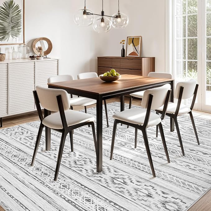 cotiled 10x12 Area Rugs Living Room Rug: Washable Boho Rugs - Image 8