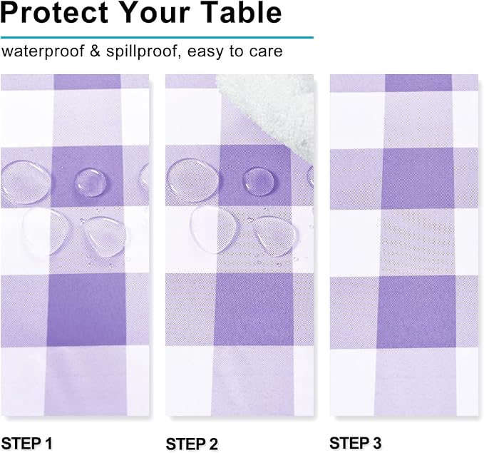 Checkered Square Tablecloth - Image 2