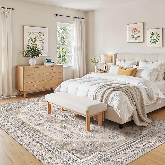 10x14 Washable Area Rug, Large Rugs - Image 7
