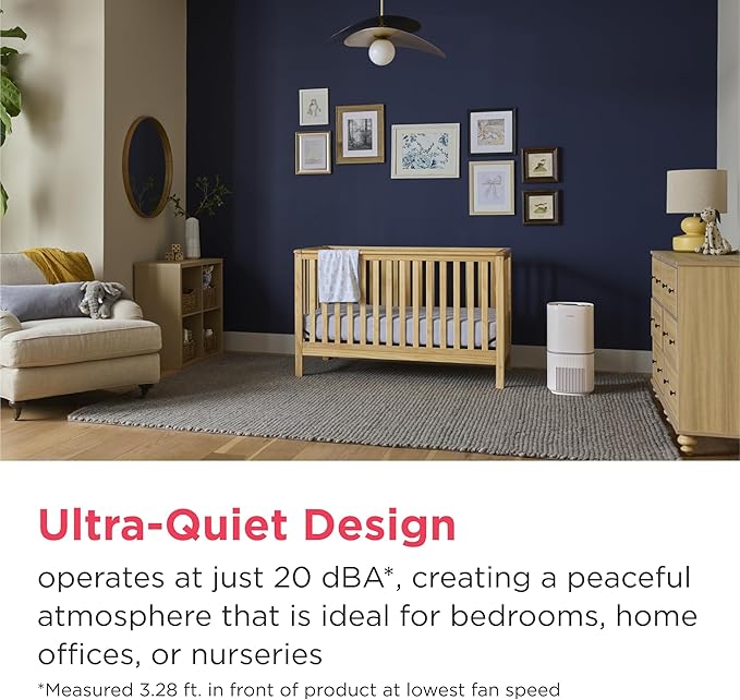 Frigidaire PureA300 XL HEPA Air Purifier with Wi-Fi for Large Rooms, Covers up to 1,685 Sq. Ft., 3-Stage Filtration, Energy Star Certification, Air Quality Monitoring, Smart Mode, Ultra Quiet, White