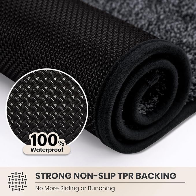 PURRUGS Dirt Trapping Door Mat 20" x 31.5", Non-Slip Machine Washable Entryway - Image 5