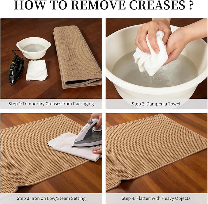 YIHOUSE Indoor Door Mat 20" x 32", Non-Slip Washable Entryway Mat, Dirt Trapper - Image 8