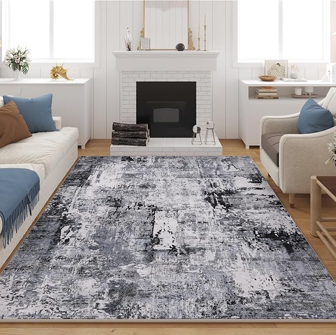 Rugcomf 9x12 Washable Boho Rug by Rugcomf