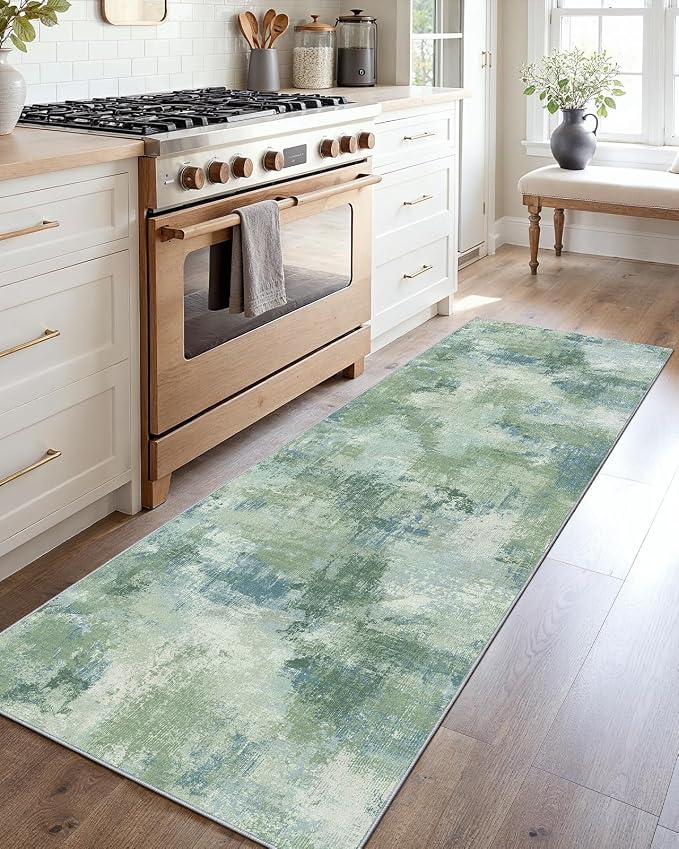 Runner Rugs for Hallway 2x6, Modern Abstract Machine Washable Runners for - Image 2