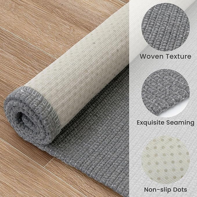 EARTHALL Washable Area Rug 3x5 Ft Non Slip Rugs - Image 5