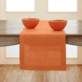 Solino Home 100% Pure Linen Table Runner Pumpkin Hemstitch, 14 x 144 in | by SolinoHome