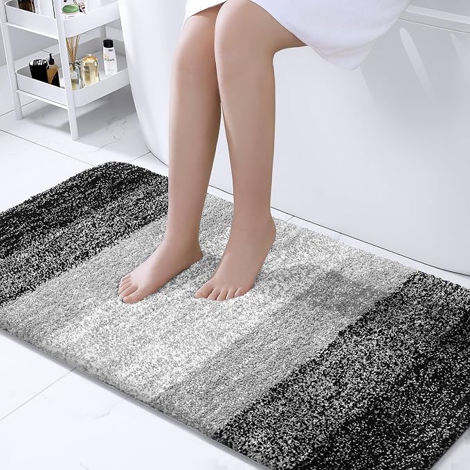 OLANLY Bathroom Runner Rugs Mat 47x24, Extra Soft Absorbent Microfiber Bath Rugs by OLANLY