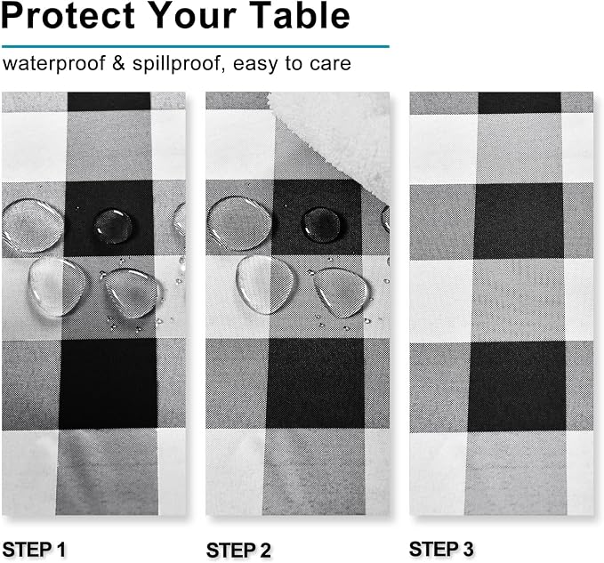 Checkered Rectangle Tablecloth - Image 3