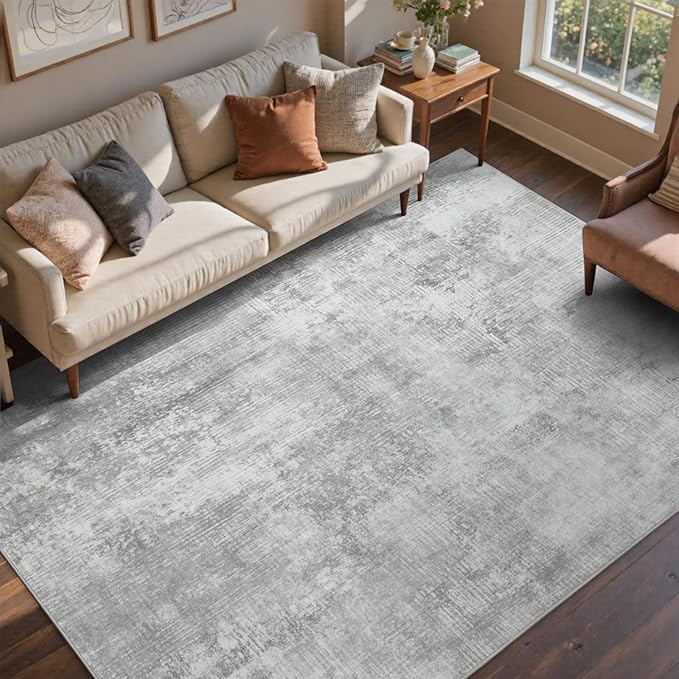 5x7 Ft Area Rugs for Living Room, Soft Non-Slip Washable Rugs Modern Abstract by Cuzwlovita