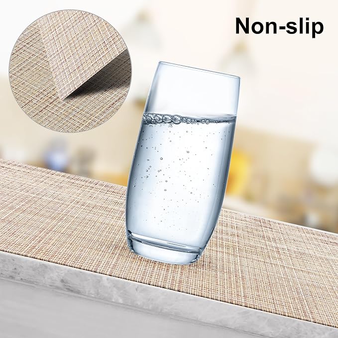 Aofmee Placemats, Placemats Set of 6, Heat Resistant Place Mats, Washable PVC - Image 4