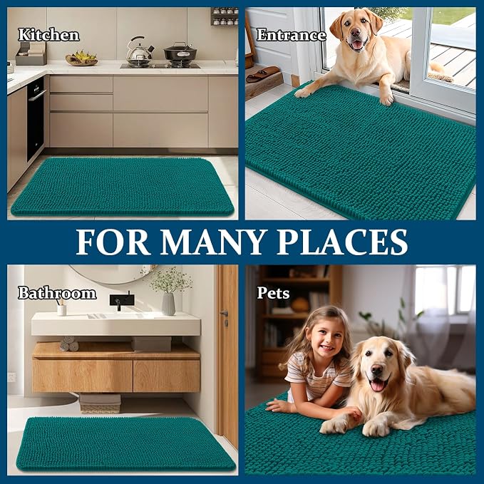 OLANLY Dog Door Mat for Muddy Paws 47x32, Absorbs Moisture and Dirt, Absorbent - Image 8