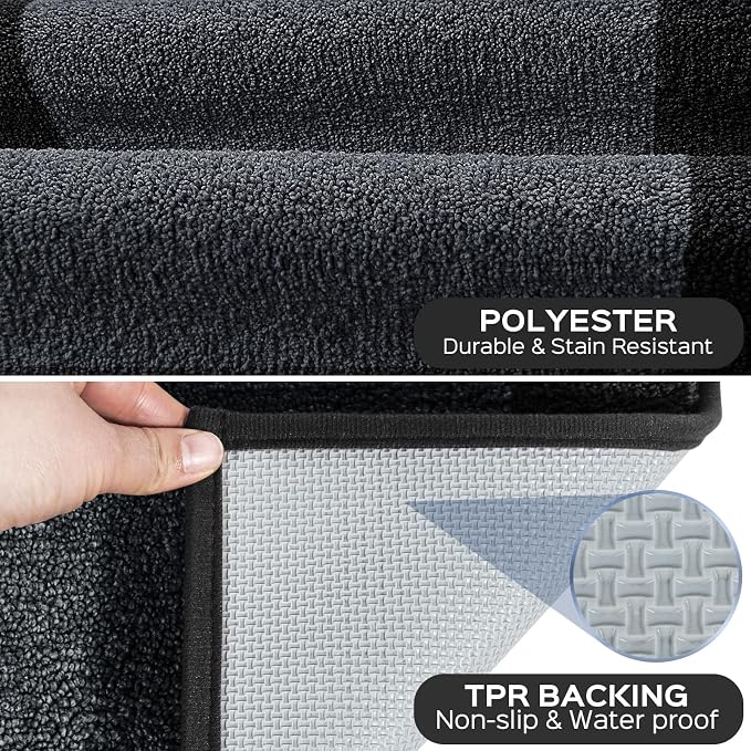 Machine Washable Kitchen Rug 24" x 84", Non Slip Kitchen Mat - Image 3