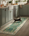 Runner Rug Washable Kitchen Runner: 2'6"x8' Hallway Runner Stain Resistant Non by palohom
