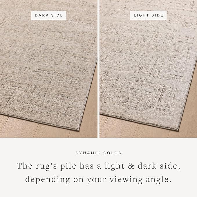 Loloi Amber Lewis Monty Collection MOT-01 Ivory/Taupe 2'-7" x 4', .50" Pile - Image 3
